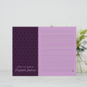 Speciaal Paars papier voor briefpapier (Staand voorkant)