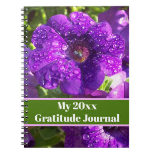 Speciaal Paars Petunias Journal-Notitieboek Notitieboek