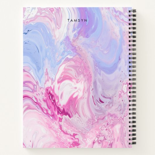 Speciaal Paars roze minimalistische zakboekjes Notitieboek (Achterkant)