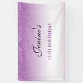 Speciaal Paars uitstrijken Glitter Birthday Bann Spandoek (Verticaal)