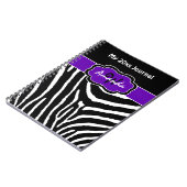 Speciaal Paars Zwart Witte Zebra 2 Notitieboek (Linkerzijde)