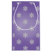 Speciaal Paarse kerstboomtas Klein Cadeauzakje (Achterkant)