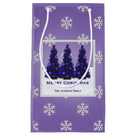 Speciaal Paarse kerstboomtas Klein Cadeauzakje