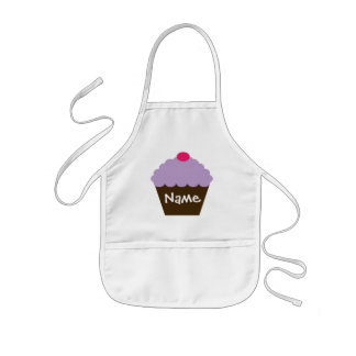 Speciaal Paarse snijtaart Apron Kinder Schort