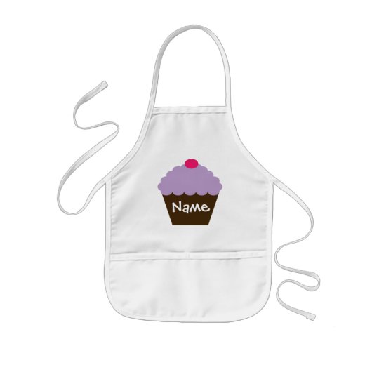 Speciaal Paarse snijtaart Apron Kinder Schort (Voorkant)