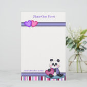 Speciaal Panda-Beer en stripverhalen Briefpapier (Staand voorkant)