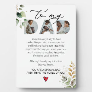 Speciaal Papa Keepsake Gezegde Eucalyptus Fotoplaat