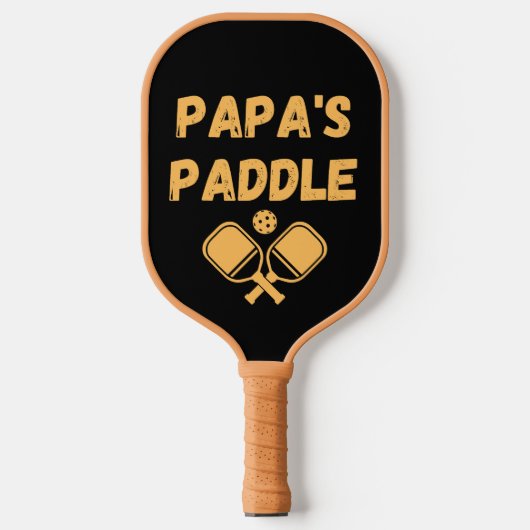Speciaal Papa's Pickleball Paddle (Voorkant)