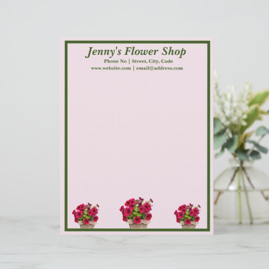 Speciaal papier met briefhoofd (Staand voorkant)