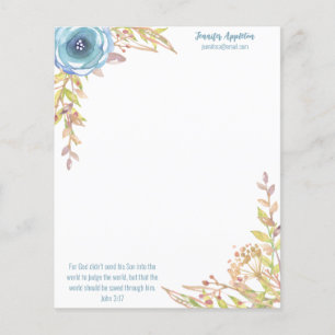 Speciaal papier   Schrift   Dusty Blue Flyer