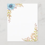 Speciaal papier | Schrift | WATERVERF Flyer (Achterkant)