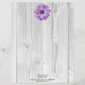 Speciaal papier voor de Rustige Paarse Daisy (Voorkant)