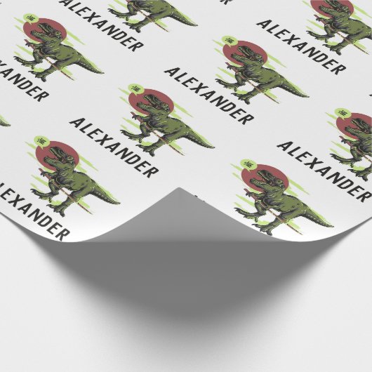 Speciaal papier voor het oppakken van dinosaurus (Hoek)