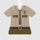 Speciaal park Ranger Uniform Ornament (achterkant)