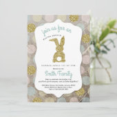 Speciaal Pasgeborene Brunch/paaseihunt Kaart (Staand voorkant)