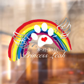 Speciaal passerende regenboogbruggen raamsticker (Vel 2)