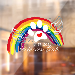 Speciaal passerende regenboogbruggen raamsticker