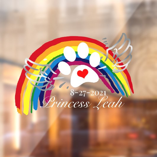 Speciaal passerende regenboogbruggen raamsticker (Vel 2)