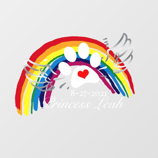 Speciaal passerende regenboogbruggen raamsticker (Vel)