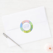 Speciaal patchwork Quilt Shop Promotie Ronde Sticker (Envelop)