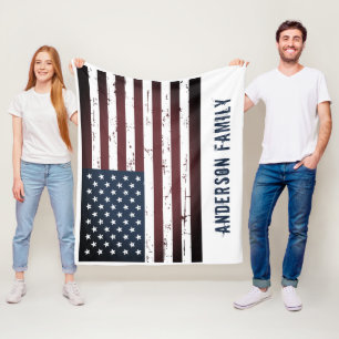 Speciaal Patriottisch Amerikaans Vlag Fleece Deken