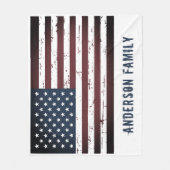 Speciaal Patriottisch Amerikaans Vlag Fleece Deken (Voorkant)