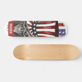 Speciaal patriottisch-Amerikaanse vlag Persoonlijk Skateboard (Horizontaal)