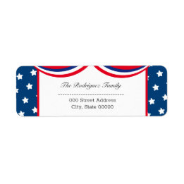 Speciaal Patriottisch USA Return-adres Etiket