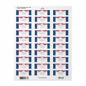 Speciaal Patriottisch USA Return-adres Etiket (Full Sheet)