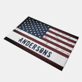 Speciaal patriottische naam Verenigde Staten Ameri Deurmat (Schuin)