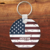 Speciaal patriottische naam Verenigde Staten Ameri Sleutelhanger (Voorkant)