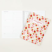 Speciaal patroon rode aardbeien planner (Display)