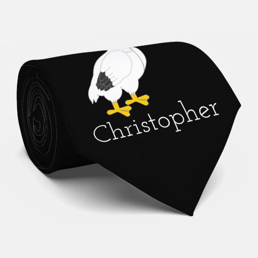 Speciaal Pelican-ontwerp Stropdas (Opgerold)