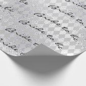 Speciaal penseelgeluid voor Silver Diamond Cut Cadeaupapier (Hoek)