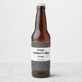 Speciaal personalis vaderdag bier flesje label bier etiket (Voorkant)