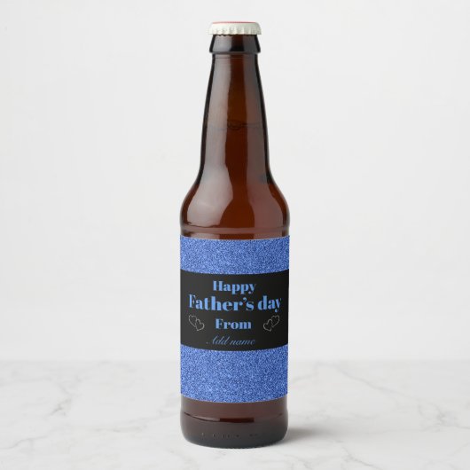 Speciaal personalis vaderdag bier flesje label etiket (Voorkant)