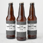 Speciaal personalis vaderdag bier flesje label etiket (Flessen)