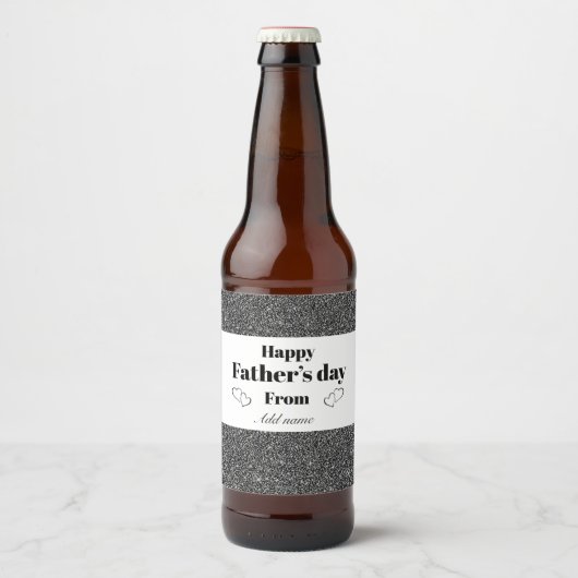 Speciaal personalis vaderdag bier flesje label etiket (Voorkant)