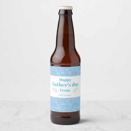 Speciaal personalis vaderdag bier flesje label etiket (Voorkant)