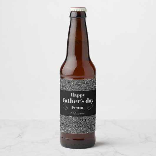 Speciaal personalis vaderdag bier flesje label etiket (Voorkant)