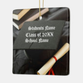 Speciaal Pet Diploma Afstuderen Keramisch Ornament (Links)