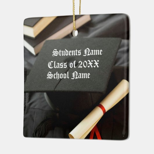 Speciaal Pet Diploma Afstuderen Keramisch Ornament (Links)