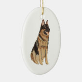 Speciaal Pet German Shepard Ceramic Ornament (Rechts)