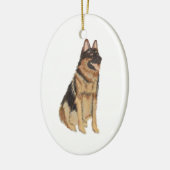 Speciaal Pet German Shepard Ceramic Ornament (Links)