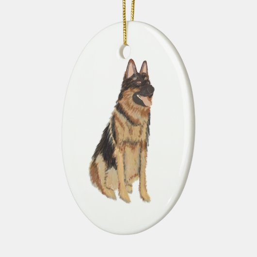 Speciaal Pet German Shepard Ceramic Ornament (Links)