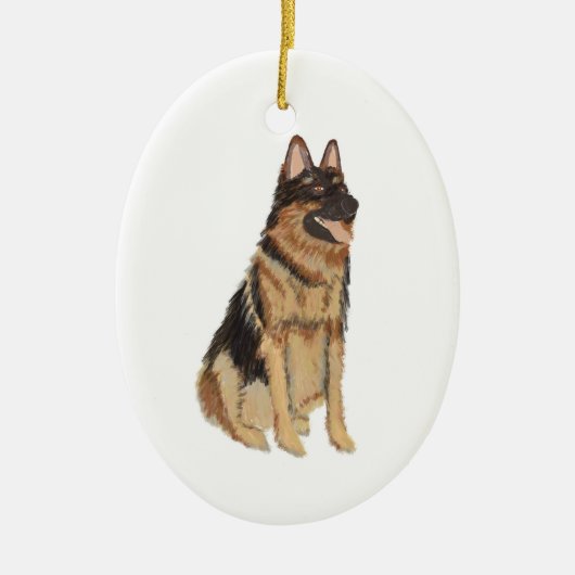 Speciaal Pet German Shepard Ceramic Ornament (Voorkant)