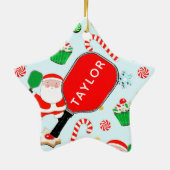 Speciaal Pickleball Collectible 2022 Keramisch Ornament (Achterkant)