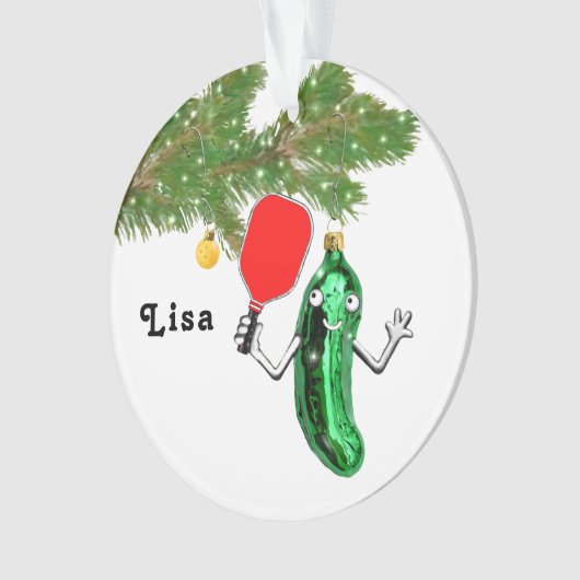 Speciaal Pickleball Collectible Ornament (voorkant)