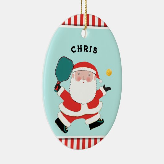 Speciaal Pickleball Keepomwille Keramisch Ornament (Rechts)