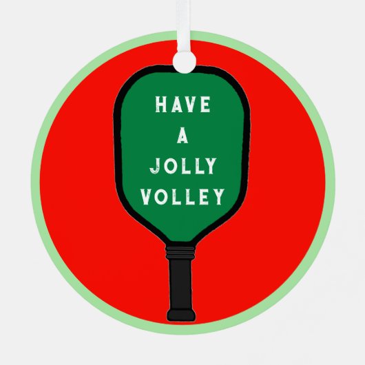 Speciaal Pickleball Keepomwille Metalen Ornament (Achterkant)